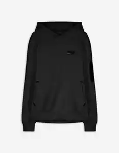 Kinder Hoodie - Oversized Fit - schwarz