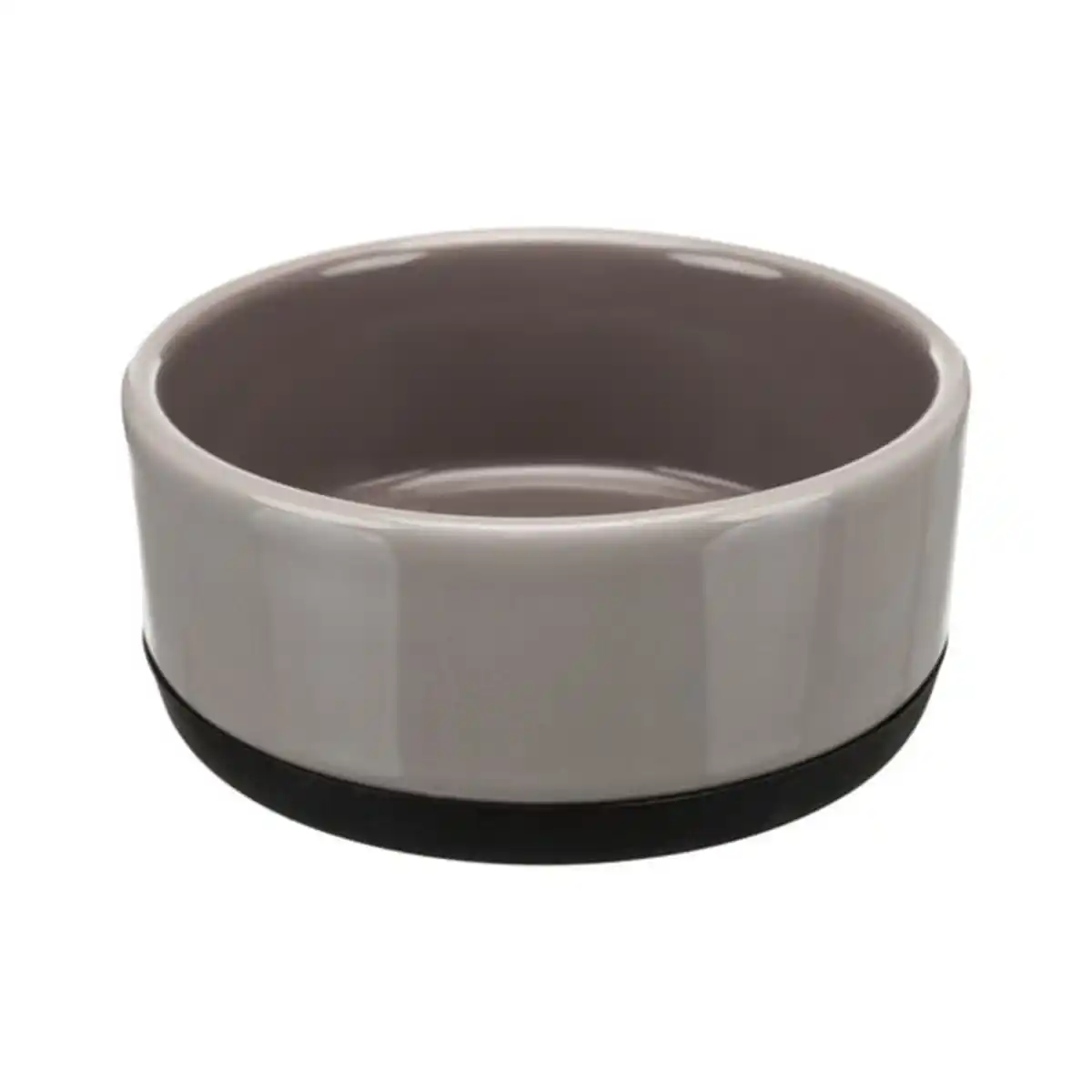 Bild 1 von Trixie Keramiknapf mit Gummirand grau 0,75 l