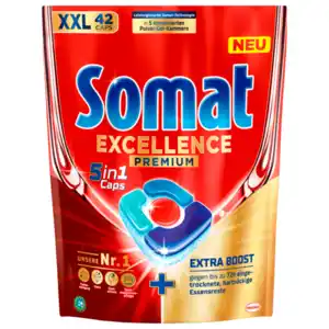 Somat Excellence Premium 5in1 42 Spülmaschinentabs XXL 781,2g