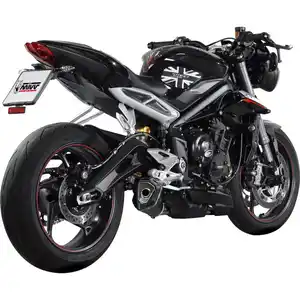 MIVV Delta Race Auspuff T.019.LDRB schwarz für Street Triple 17-