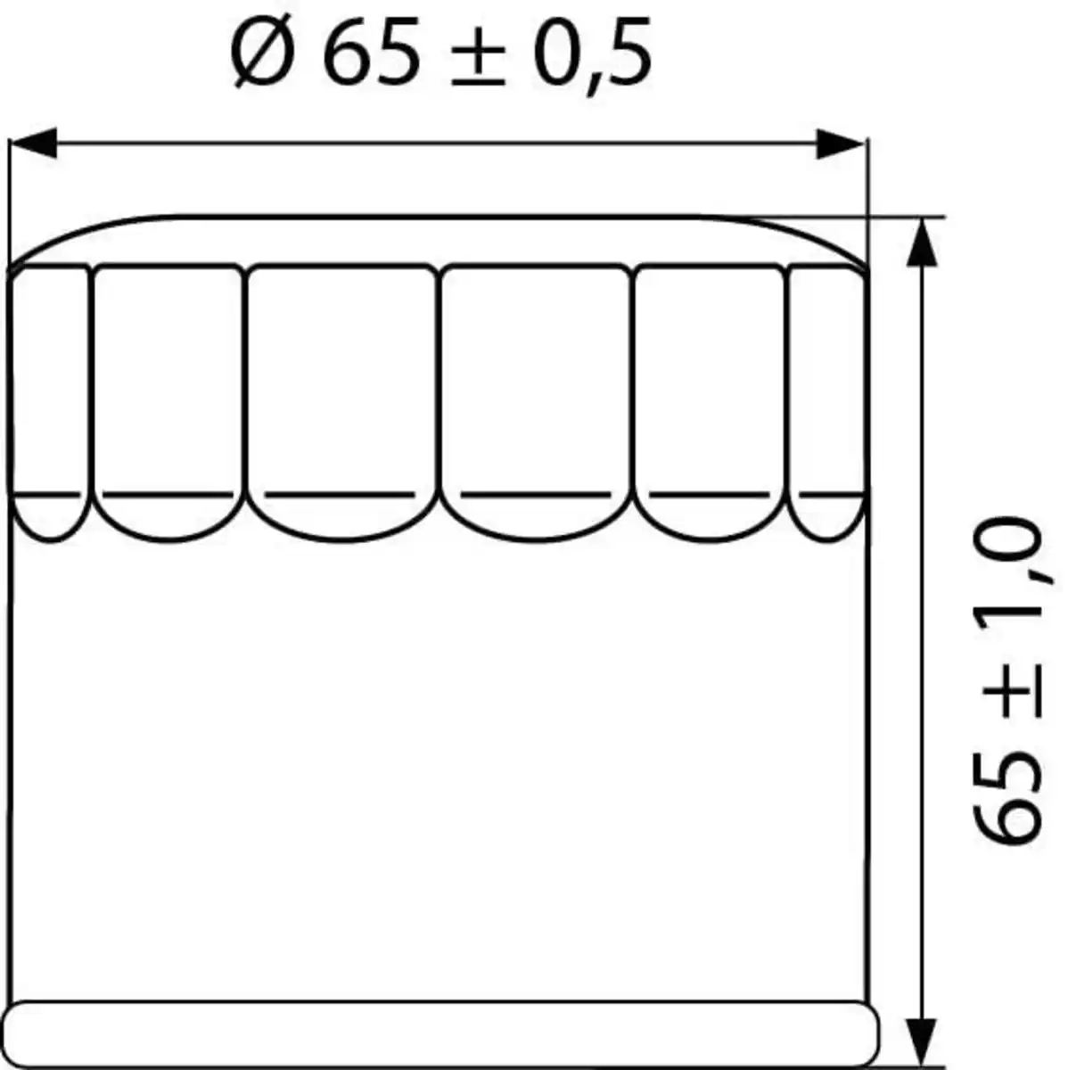 Bild 1 von Hi-Q Ölfilter Patrone OF204 für Honda/Kawasaki/Triumph/Yamaha....