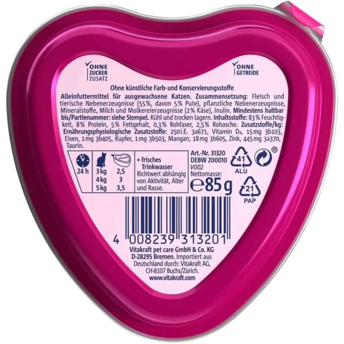 Bild 3 von Vitakraft Poésie Création mit Pute in Käsesauce 15x85g