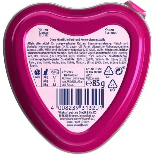 Bild 3 von Vitakraft Poésie Création mit Pute in Käsesauce 15x85g