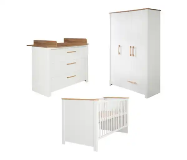 Bild 1 von roba Kinderzimmer-Set »Ava« mit Bett, Wickelkommode, Schrank