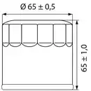 Bild 2 von Hi-Q Ölfilter Patrone OF204 für Honda/Kawasaki/Triumph/Yamaha....