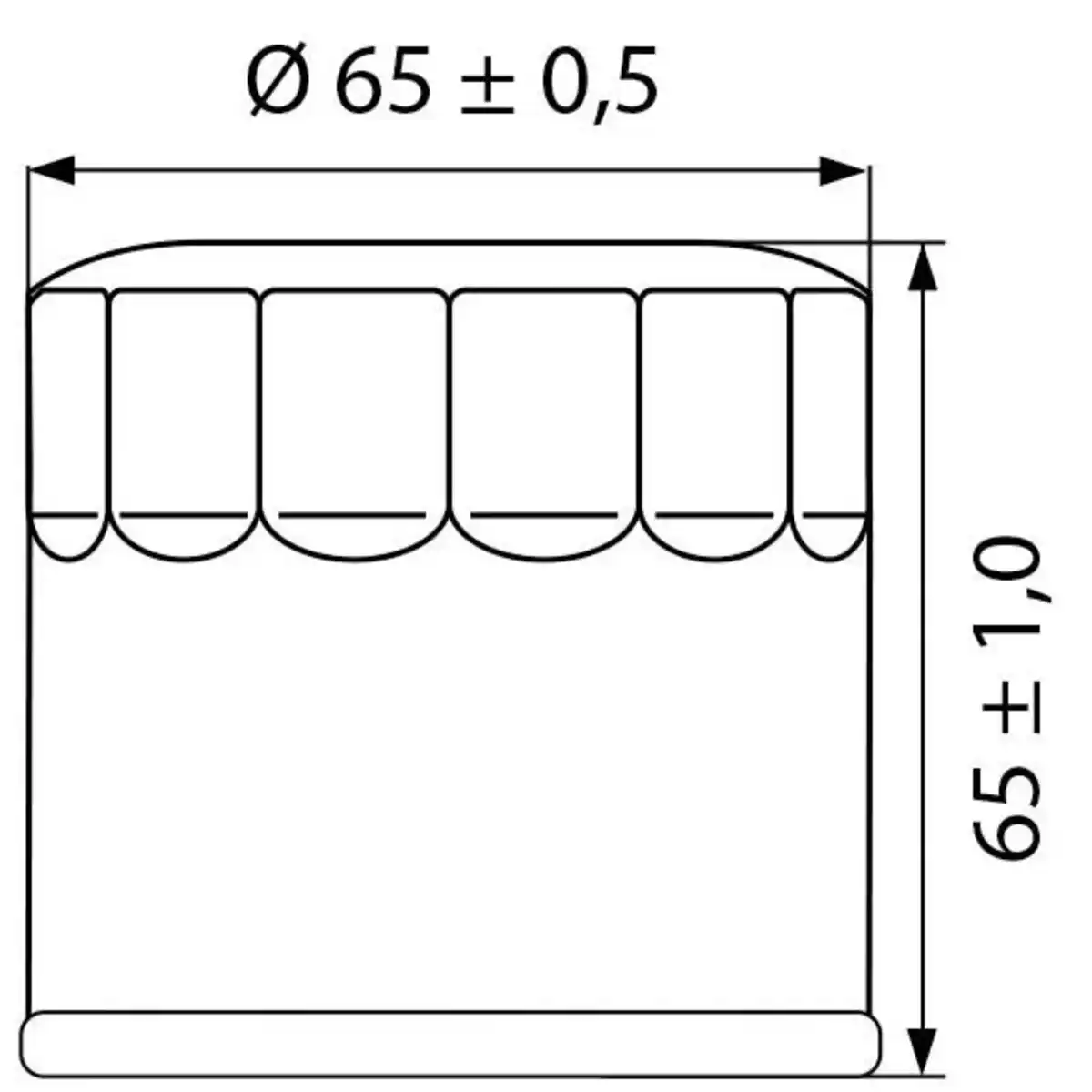 Bild 2 von Hi-Q Ölfilter Patrone OF204 für Honda/Kawasaki/Triumph/Yamaha....