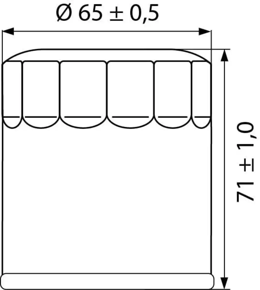 Bild 1 von Hi-Q Ölfilter Patrone OF303 für Honda/Kawasaki/Yamaha....