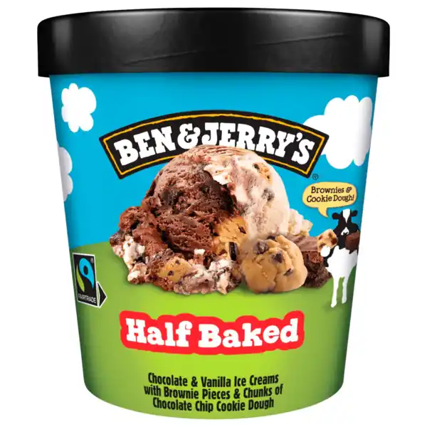 Bild 1 von Ben & Jerry's Eis Half Baked Brownies & Cookie Dough 465ml