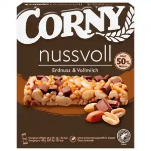 Corny Nussvoll Erdnuss & Vollmilch 96g