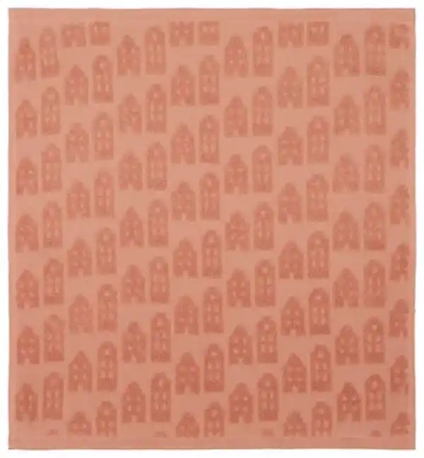 Bild 2 von Küchenhandtuch, 50 x 50 cm, Baumwolle, rosa, Häuser