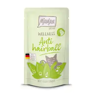 MjAMjAM Quetschie Wellness Anti Hairball Huhn 12x125g