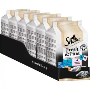 Sheba Fresh & Fine in Gelee mit Thunfisch & Lachs 6x50g