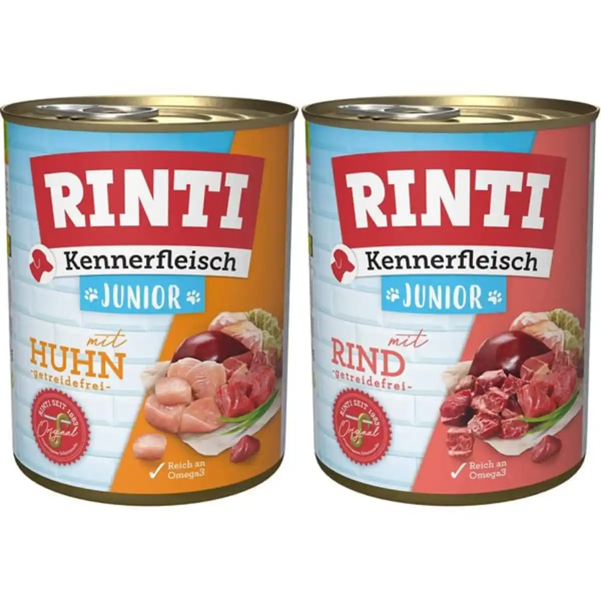 Bild 1 von Rinti Kennerfleisch Junior Mixpaket 24x800g