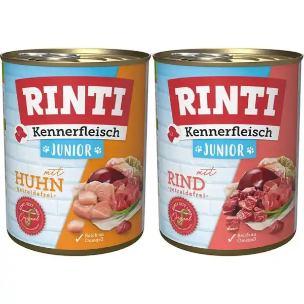 Bild 1 von Rinti Kennerfleisch Junior Mixpaket 24x800g