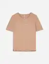 Bild 1 von Damen T-Shirt - Stickereien - beige