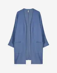 Damen Cardigan - Eingrifftaschen - hellblau