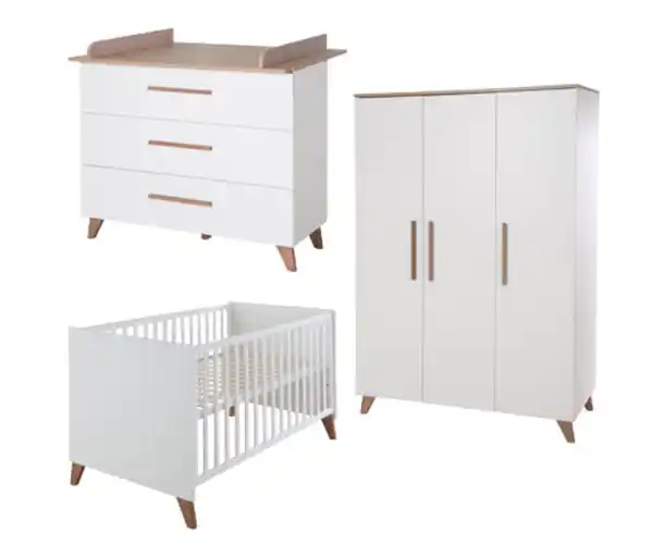 Bild 1 von roba Kinderzimmerset »Ole« Bett, Wickelkommode und Schrank