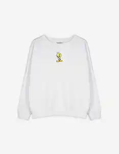 Damen Sweatshirt - Looney Tunes - weiß