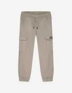 Kinder Jogpants - Aufgesetze Taschen - beige