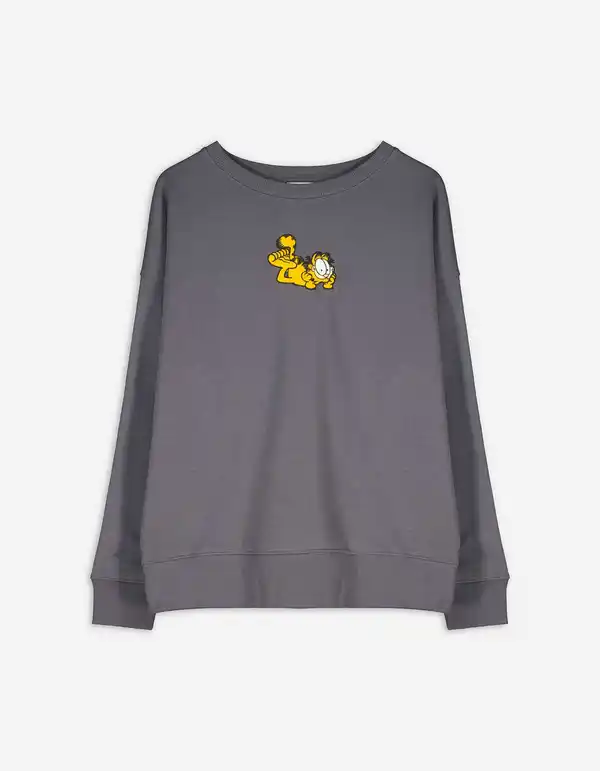 Bild 1 von Damen Sweatshirt - Garfield - dunkelgrau