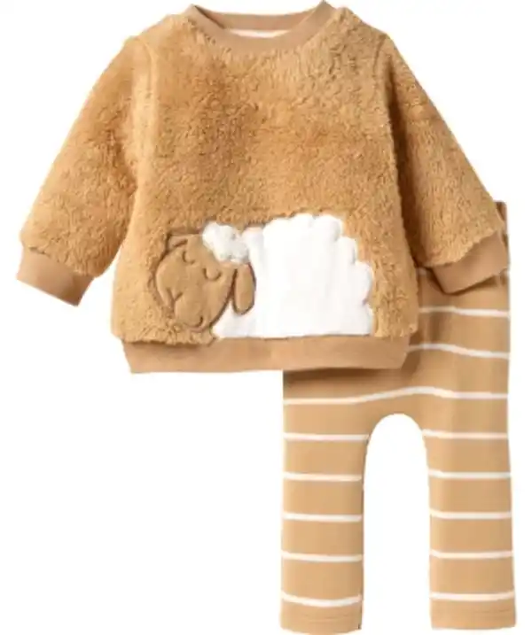 Bild 1 von Newborn Pullover + Hose, naturfarben