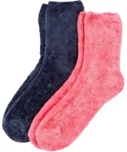 Socken aus Chenille, pink