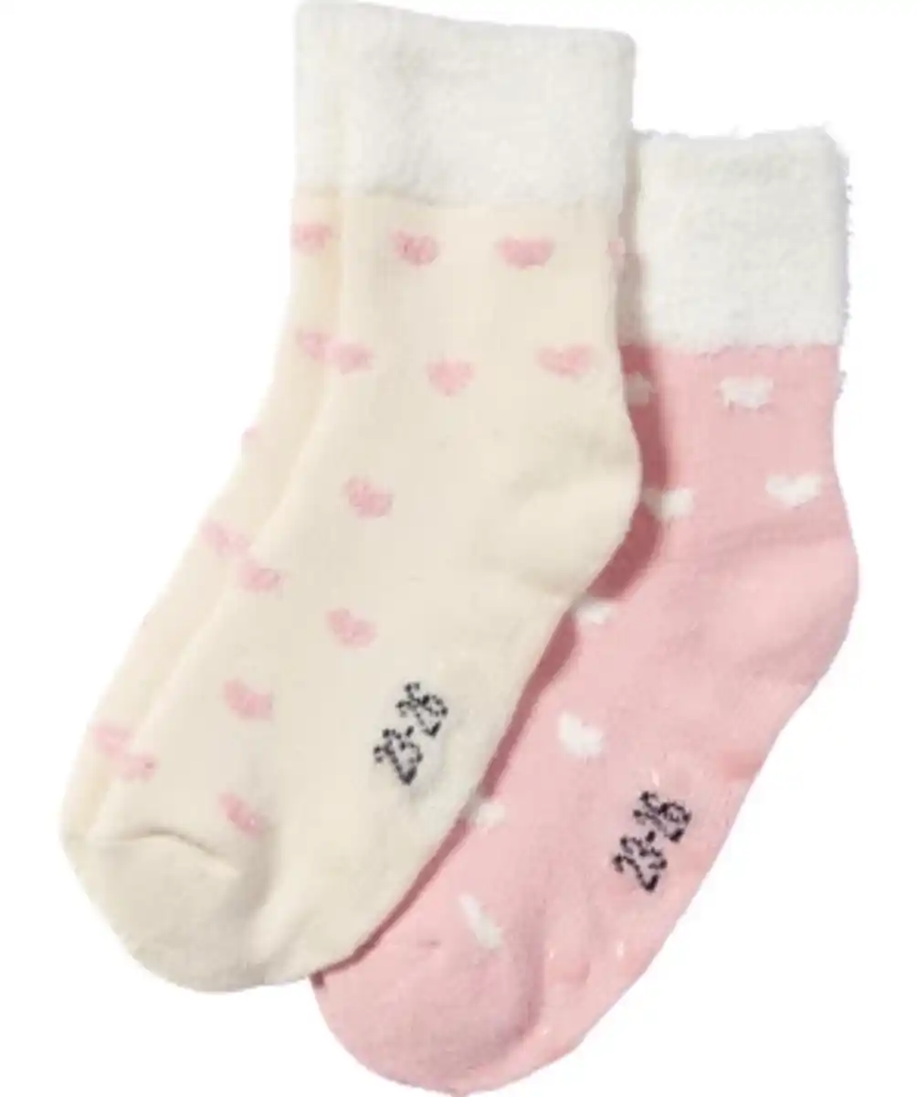 Bild 1 von Socken mit Herzmuster, rosa