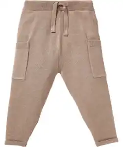 Strick-Cargohose, taupe