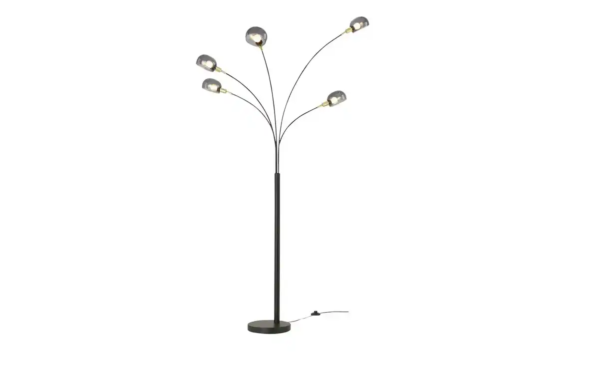 Bild 4 von Meisterleuchten Bogenleuchte, 5-flammig, schwarz / Rauchglas