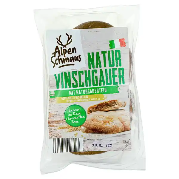 Bild 1 von ALPENSCHMAUS Alpenbrot 250 g, Vinschg.-Natur