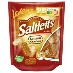 Lorenz Saltletts Pausen Cracker, Mini Brezel, Mini Bagel oder Naturals