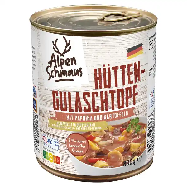 Bild 1 von ALPENSCHMAUS Hüttengerichte 800 g, Hüttengulasch