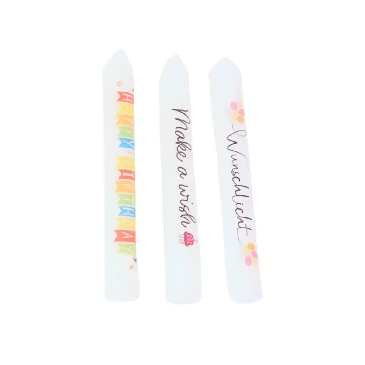 Bild 1 von Stabkerze mit Spruch Birthday