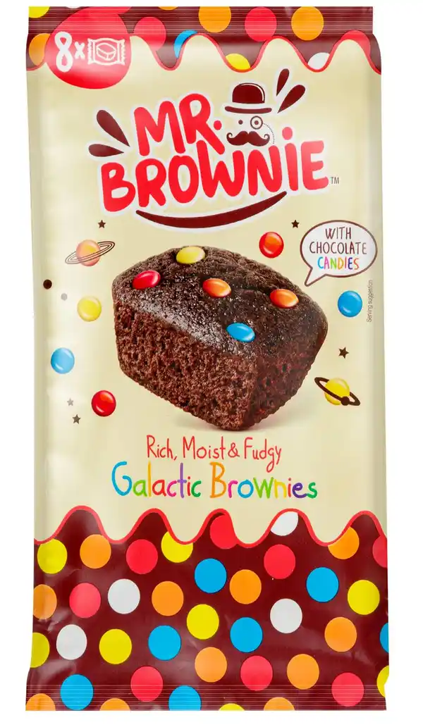 Bild 1 von MR. BROWNIE Galactic Brownies, 8 St. = 200-g-Packg.