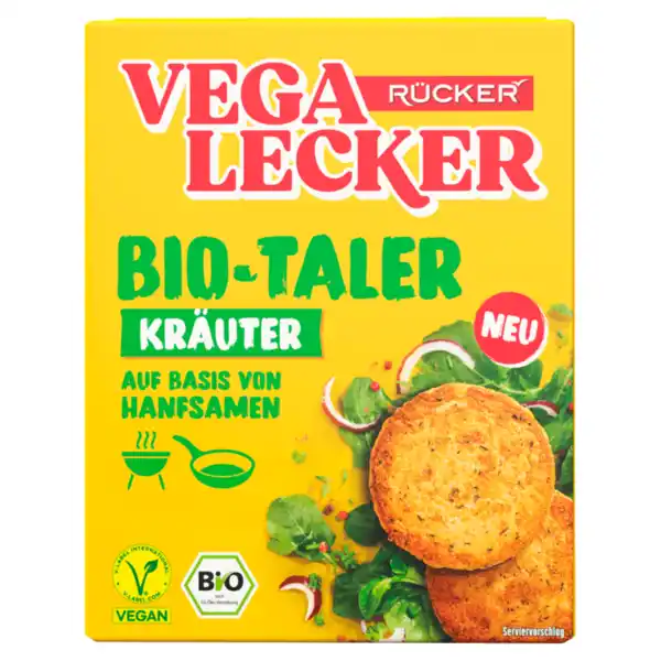 Bild 1 von Rücker Vega Lecker Bio Pfannen-Taler Kräuter vegan 150g