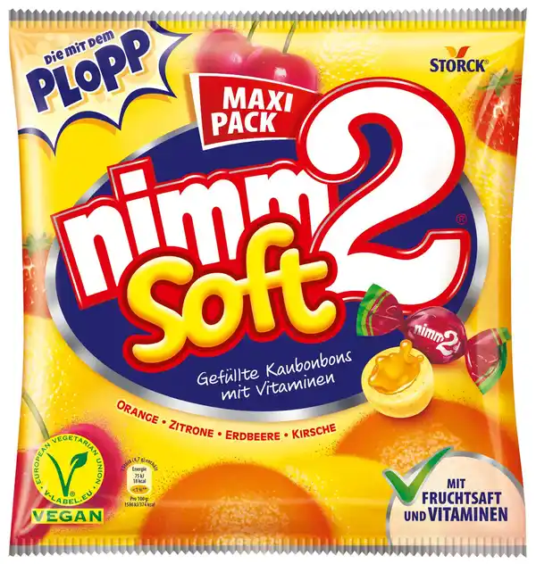 Bild 1 von STORCK Nimm2 Fruchtbonbons, Soft oder Lollies, 200 - 429-g-Packg.