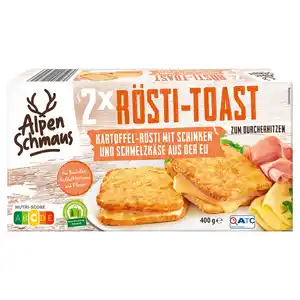 ALPENSCHMAUS Rösti Toast Alpen 400 g, Schinken-Schmelzkäse