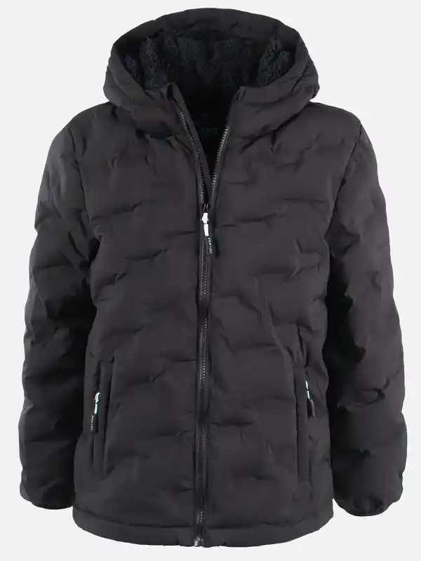 Bild 1 von Mädchen Winterjacke mit Kapuze Schwarz