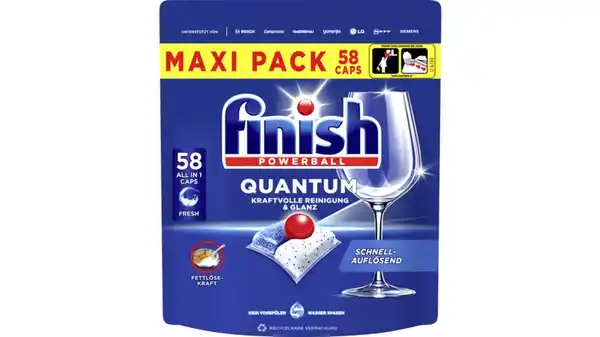 Bild 1 von Finish Spülmaschinentabs Quantum All-in-1 Maxipack Regular