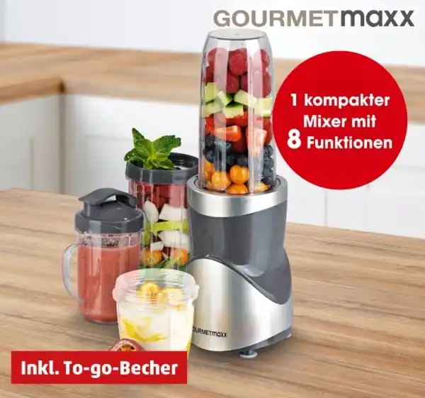 Bild 1 von GOURMETMAXX 8-in-1-Smoothiemaker-Set 9675*