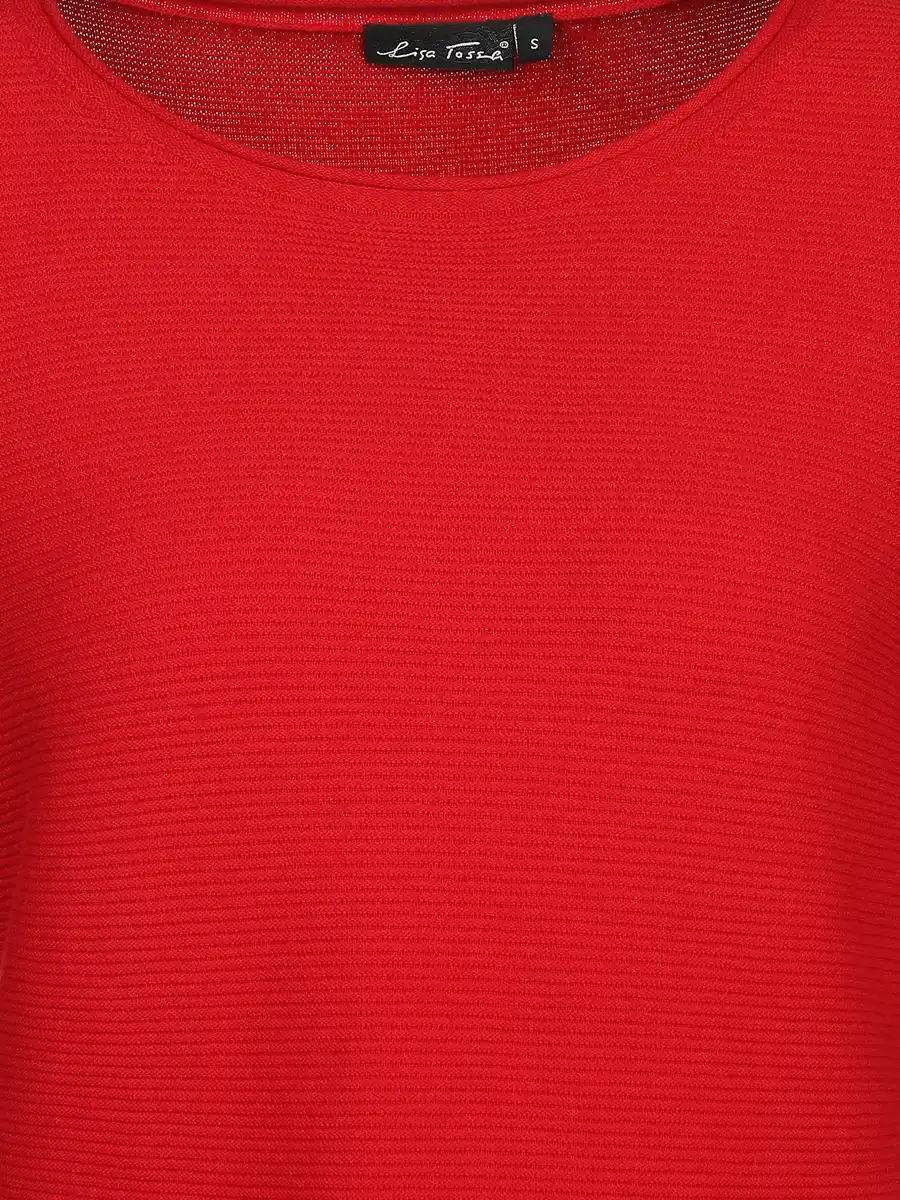 Bild 3 von Damen Strukturpullover Rot