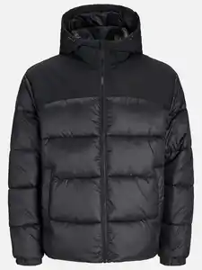 Jack&Jones JJMOON HOOD PUFFER Blousonjacke Schwarz