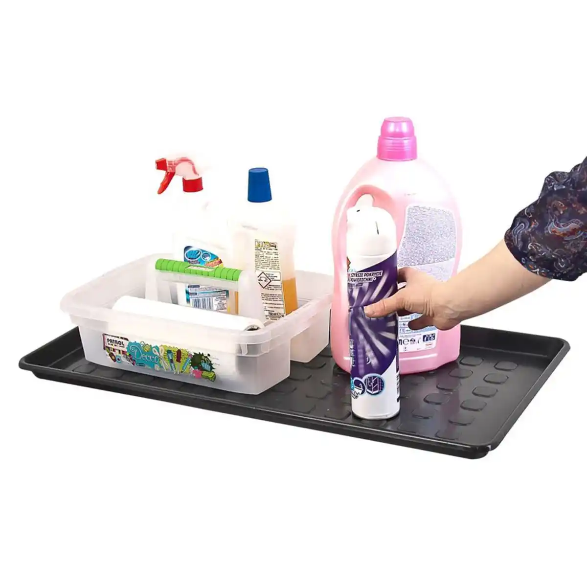 Bild 4 von Aktions-Set: 2 x XL Mehrzweckablage, Schuhablage aus Kunststoff in Schwarz