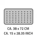 Bild 3 von Badewanneneinlage Plattfuß ca. 38x72 cm, braun, 100% TPE