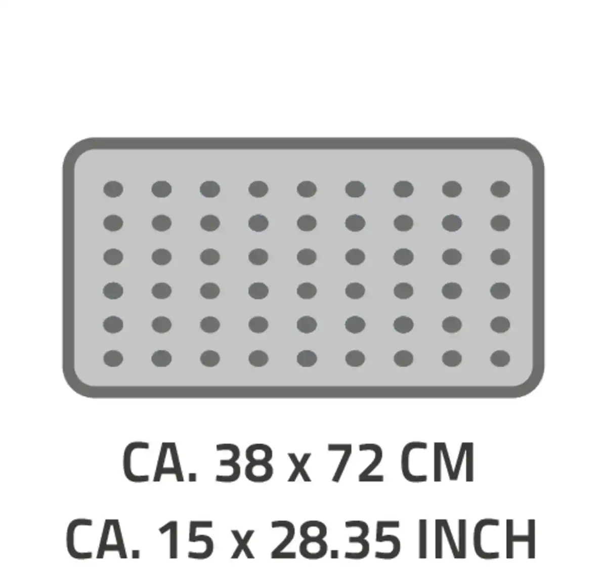 Bild 3 von Badewanneneinlage Plattfuß ca. 38x72 cm, braun, 100% TPE