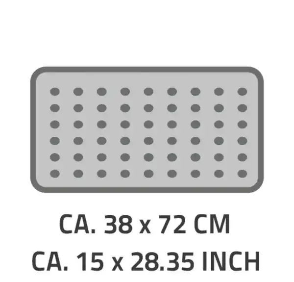 Bild 3 von Badewanneneinlage Plattfuß ca. 38x72 cm, braun, 100% TPE