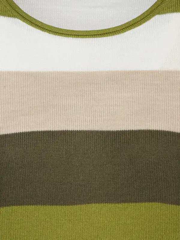 Bild 3 von Damen Strickpullover "Cashmere Like" mit Streifen Grün