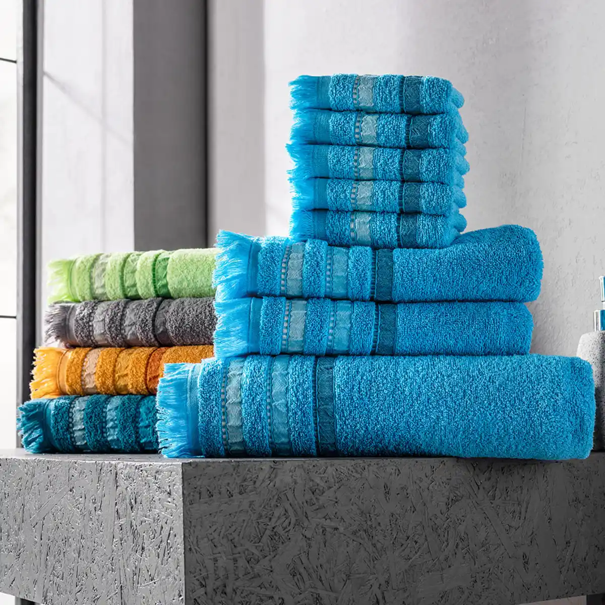 Bild 3 von Gästetücher 5er -Set "Frejus" - ca. 30 x 50 cm, Aqua