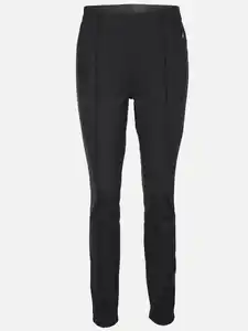 Damen Leggings mit Mittelnaht Schwarz