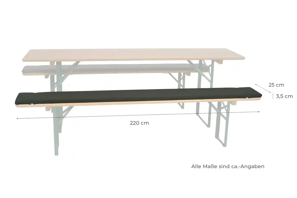 Bild 2 von 2-tlg. Festzeltgarnitur-Auflage